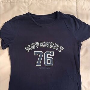 Movement California Navy Blue Short Sleeve Tee